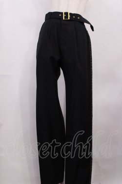 画像1: ALICE and the PIRATES / Prince of precious stoneベルト付きロングパンツ Free ブラック H-26-01-21-1040-PA-PA-NS-ZH