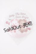 BABY,THE STARS SHINE BRIGHT / くみゃちゃんのCherry Strawberry柄缶バッジ  サックス/ピンク H-26-01-21-1011-BA-ZA-NS-ZH