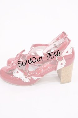 画像2: Angelic Pretty / Heartセパレートシューズ S レッド H-26-01-21-1024-AP-SH-NS-ZH