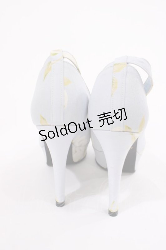 画像3: JESUS DIAMANTE / ロココLadyワンリボンパンプス S グランヴィルホワイトローズ・サックス H-26-01-21-1027-JE-SH-NS-ZH (3)
