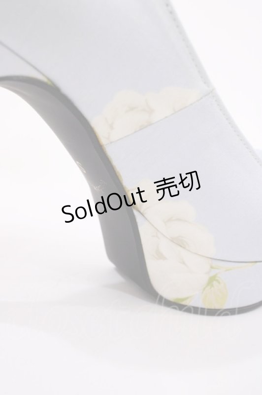 画像6: JESUS DIAMANTE / ロココLadyワンリボンパンプス S グランヴィルホワイトローズ・サックス H-26-01-21-1027-JE-SH-NS-ZH (6)