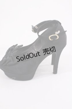 画像2: JESUS DIAMANTE / ロココLadyワンリボンパンプス S ブラック H-26-01-21-1028-JE-SH-NS-ZH