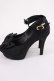 画像2: JESUS DIAMANTE / ロココLadyワンリボンパンプス S ブラック H-26-01-21-1028-JE-SH-NS-ZH (2)