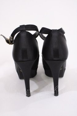 画像3: JESUS DIAMANTE / ロココLadyワンリボンパンプス S ブラック H-26-01-21-1028-JE-SH-NS-ZH