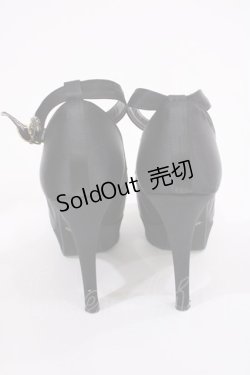 画像3: JESUS DIAMANTE / ロココLadyワンリボンパンプス S ブラック H-26-01-21-1028-JE-SH-NS-ZH