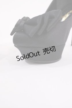 画像4: JESUS DIAMANTE / ロココLadyワンリボンパンプス S ブラック H-26-01-21-1028-JE-SH-NS-ZH