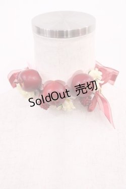 画像1: BABY,THE STARS SHINE BRIGHT / Pomme rouge チョーカー  エンジ H-26-01-21-1029-BA-AC-NS-ZH