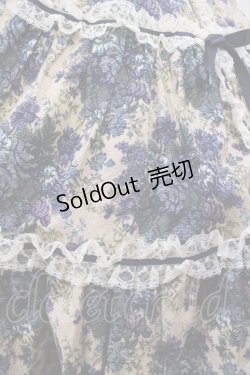 画像5: metamorphose / ゴブランプリントシャーリングティアードリボンジャンパースカート Free ブルー H-26-01-21-1035-ME-OP-NS-ZH