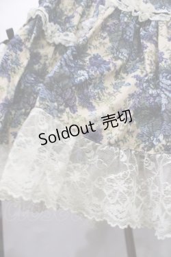 画像6: metamorphose / ゴブランプリントシャーリングティアードリボンジャンパースカート Free ブルー H-26-01-21-1035-ME-OP-NS-ZH