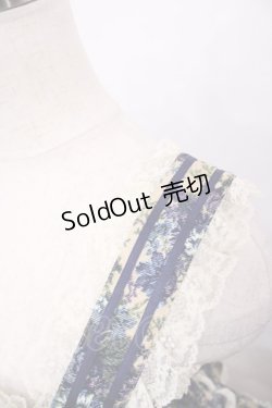 画像7: metamorphose / ゴブランプリントシャーリングティアードリボンジャンパースカート Free ブルー H-26-01-21-1035-ME-OP-NS-ZH