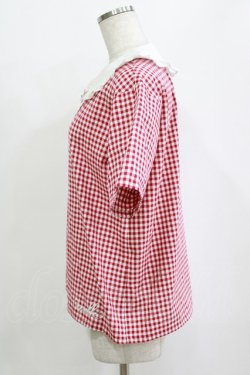 画像2: MILK / ギンガムブラウス  レッド H-26-01-21-051-ML-BL-KB-ZH