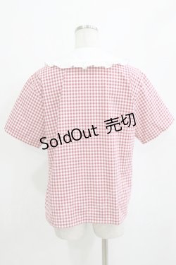 画像3: MILK / ギンガムブラウス  レッド H-26-01-21-051-ML-BL-KB-ZH