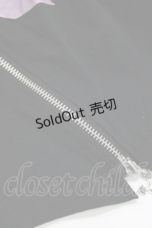 画像5: Amilige / 檀上大空コラボイラスト肩ZIPロングTシャツ「I'm a devil now!」  ブラック H-26-01-21-055-PU-TO-KB-ZH (5)