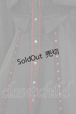 画像8: Ozz oneste / Elegant Roseワンピース  ブラック×レッド H-26-01-21-004-OO-OP-KB-ZH