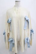 Candy Stripper / RIBBON KNIT CARDIGAN  アイボリー H-26-01-21-059-PU-TO-KB-ZH