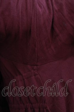 画像4: Vallee lys / Coquelicot Dress -gauze-  ワイン H-26-01-21-005-GO-OP-KB-ZH