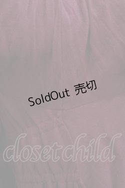 画像4: Vallee lys / Coquelicot Dress -gauze-  ワイン H-26-01-21-005-GO-OP-KB-ZH