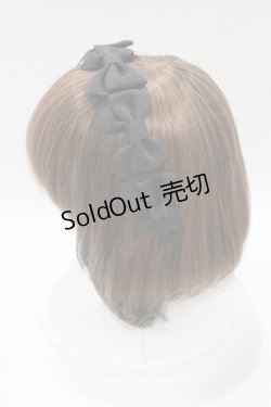 画像2: Melody BasKet / リボンいっぱいカチューシャ  ブラック H-26-01-21-069-LO-AC-KB-ZH