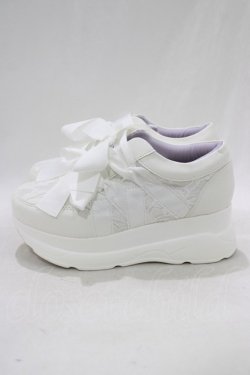 画像2: YOSUKE / 厚底スニーカー M/約23.5cm オフホワイトコンビ H-26-01-21-073-PU-SH-KB-ZH