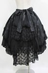 画像3: STEAM / プリントフリルティアードスカート  黒 H-26-01-21-007-HN-SK-KB-ZH (3)