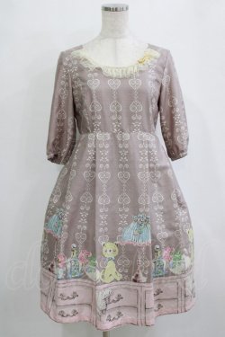 画像1: Emily Temple cute / シアーチェックノースリーブワンピース  イエロー H-26-01-21-012-ET-OP-KB-ZH