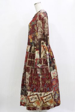 画像2: Jane Marple / All You Need Is Loveディアドレス M ワインレッド H-26-01-21-013-JM-OP-KB-ZH