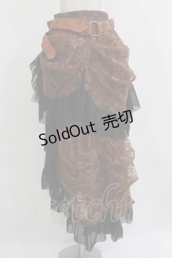 画像2: RQ-BL / レースフィッシュテールスカート  ブラウン H-26-01-21-017-GO-SK-KB-ZH