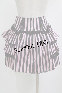 画像5: Blacklist / ストライプコルセット＆スカート  ブラック×ピンク H-26-01-21-018-PU-SK-KB-ZH