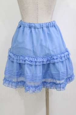 画像3: Emily Temple cute / ラメドットドビーピンタックフリルスカート  ブルー H-26-01-21-022-ET-SK-KB-ZH