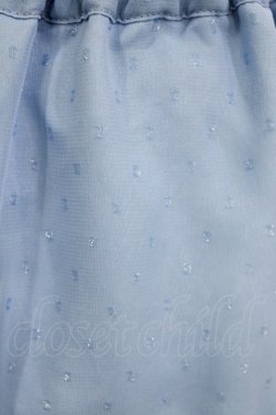 画像4: Emily Temple cute / ラメドットドビーピンタックフリルスカート  ブルー H-26-01-21-022-ET-SK-KB-ZH