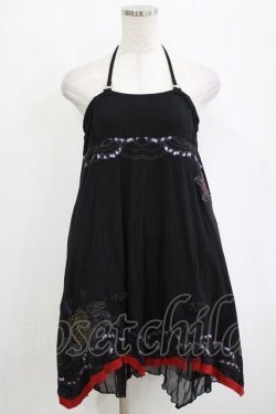 画像5: Ozz oneste / 刺繍2Wayスカート  黒 H-26-01-21-023-OO-SK-KB-ZH