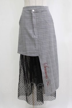 画像1: Ank Rouge / アシメロングスカート M ブラック H-26-01-22-1024-CA-SK-NS-ZH