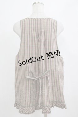 画像3: WONDERFUL WORLD / チェックフリルベスト Free グリーン H-26-01-22-1027-LO-TO-NS-ZH