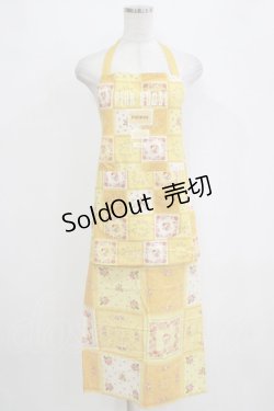 画像1: PINK HOUSE / パッチワークエプロン Free イエロー H-26-01-22-1030-LO-TO-NS-ZH
