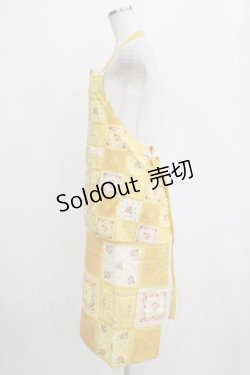 画像2: PINK HOUSE / パッチワークエプロン Free イエロー H-26-01-22-1030-LO-TO-NS-ZH