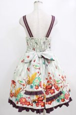 画像3: metamorphose / 春告げ鳥の恋うららプリーツジャンパースカート Free グリーン/パープル H-26-01-22-1003-ME-OP-NS-ZH (3)