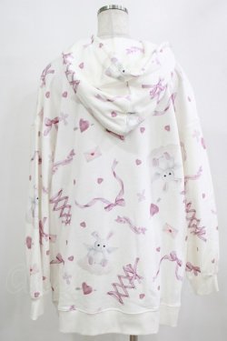 画像3: Honey Cinnamon / ハニー総柄パーカー Free オフ H-26-01-22-1032-LO-TO-NS-ZH