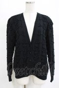 INGEBORG / ニットカーディガン Free ブラック H-26-01-22-1034-LO-TO-NS-ZH