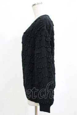 画像2: INGEBORG / ニットカーディガン Free ブラック H-26-01-22-1034-LO-TO-NS-ZH