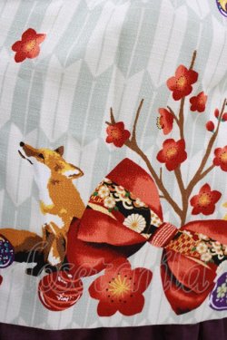 画像4: metamorphose / 春告げ鳥の恋うららプリーツジャンパースカート Free グリーン/パープル H-26-01-22-1003-ME-OP-NS-ZH