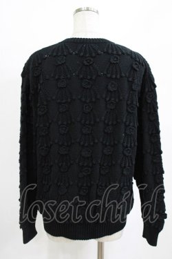画像3: INGEBORG / ニットカーディガン Free ブラック H-26-01-22-1034-LO-TO-NS-ZH
