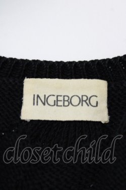画像4: INGEBORG / ニットカーディガン Free ブラック H-26-01-22-1034-LO-TO-NS-ZH