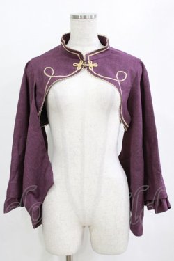 画像1: metamorphose / 無地着物袖ボレロ Free パープル H-26-01-22-1036-ME-TO-NS-ZH