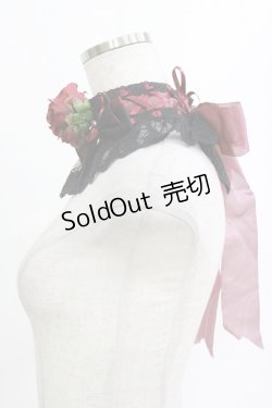 画像2: ALICE and the PIRATES / Memoire de Rose リボンチョーカー  ボルドー H-26-01-22-1048-PA-AC-NS-ZH