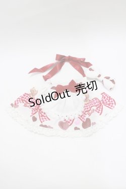 画像1: BABY,THE STARS SHINE BRIGHT / くみゃちゃんの Love Love Valentine 柄うさくみゃエプロンジャンパースカート  オフ H-26-01-22-1049-BA-ZA-NS-ZH