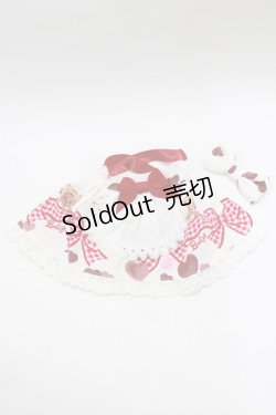 画像2: BABY,THE STARS SHINE BRIGHT / くみゃちゃんの Love Love Valentine 柄うさくみゃエプロンジャンパースカート  オフ H-26-01-22-1049-BA-ZA-NS-ZH