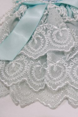 画像2: metamorphose / チュールレースカフス  サックス H-26-01-22-1052-ME-ZA-NS-ZH