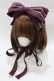 画像1: metamorphose / ブレード付リボンヘッドドレス  パープル H-26-01-22-1054-ME-AC-NS-ZH (1)