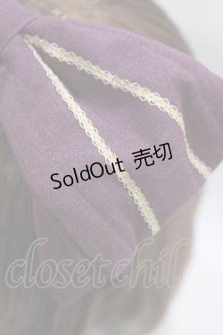 画像2: metamorphose / ブレード付リボンヘッドドレス  パープル H-26-01-22-1054-ME-AC-NS-ZH