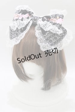 画像1: BABY,THE STARS SHINE BRIGHT / SA KU RAくみゃちゃん柄カチューシャ  ブラック H-26-01-22-1055-BA-AC-NS-ZH